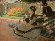 Claude Monet WLA metmuseum Camille Monet on a Garden Bench oil on canvas